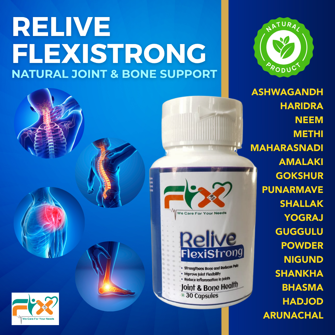 Relive FlexiStrong - Joint & Bone Health - 30 Capsules